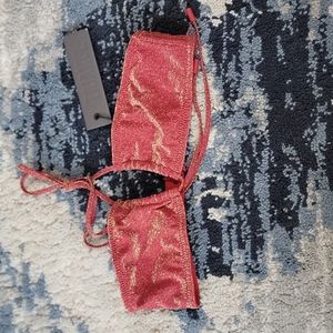 Ruby sparkle bathing suit top